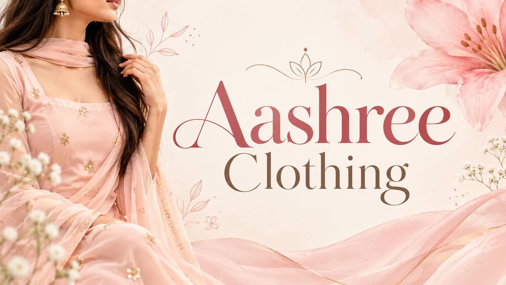 Aashree Clothing Floral Fashion Banner